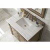 James Martin Vanities Bristol 36in Single Vanity, Whitewashed Walnut w/ 3 CM Arctic Fall Solid Surface Top 157-V36-WW-3AF